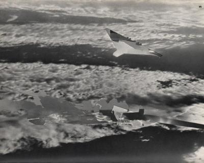 Michalis Pichler, clouds & sky #3, paper collage, 28x23cm