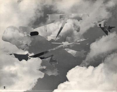 Michalis Pichler, clouds & sky #68, paper collage, 28x23cm