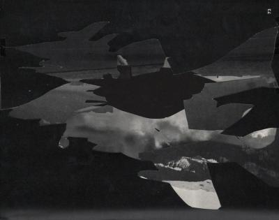 Michalis Pichler, clouds & sky #73, paper collage, 28x23cm