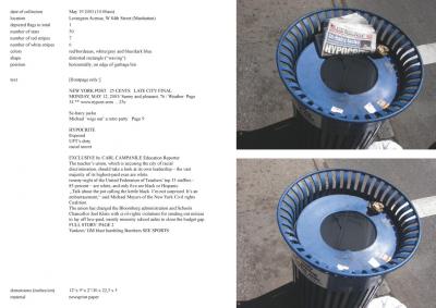 Michalis Pichler, stars &amp; stripes / new york garbage flag profile 2 (Frankfurt: Revolver, Contemporary Art Publishing, 2005).