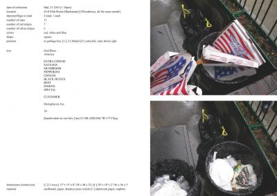 Michalis Pichler, stars &amp; stripes / new york garbage flag profile 2 (Frankfurt: Revolver, Contemporary Art Publishing, 2005).