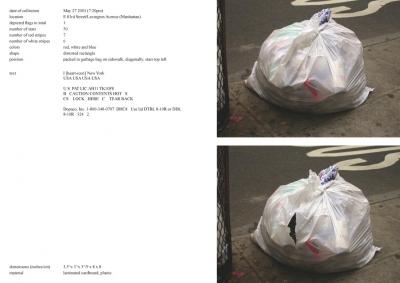 Michalis Pichler, stars &amp; stripes / new york garbage flag profile 2 (Frankfurt: Revolver, Contemporary Art Publishing, 2005).