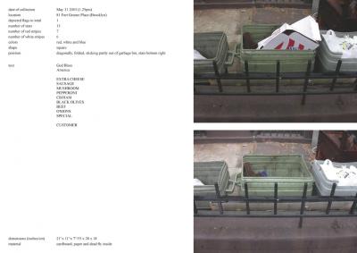 Michalis Pichler, stars &amp; stripes / new york garbage flag profile 2 (Frankfurt: Revolver, Contemporary Art Publishing, 2005).