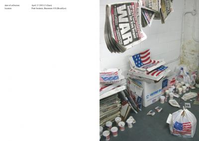 Michalis Pichler, stars &amp; stripes / new york garbage flag profile 2 (Frankfurt: Revolver, Contemporary Art Publishing, 2005).