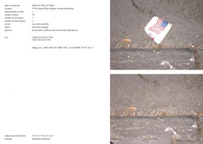 Michalis Pichler, stars &amp; stripes / new york garbage flag profile 2 (Frankfurt: Revolver, Contemporary Art Publishing, 2005).