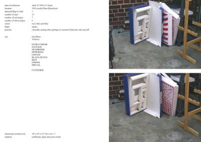 Michalis Pichler, stars &amp; stripes / new york garbage flag profile 2 (Frankfurt: Revolver, Contemporary Art Publishing, 2005).