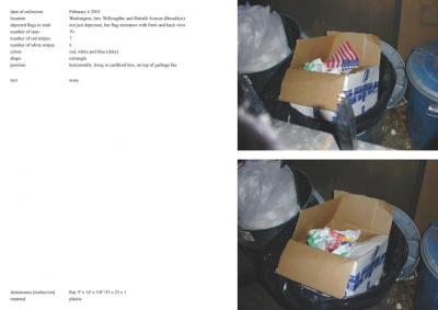 Michalis Pichler, stars &amp; stripes / new york garbage flag profile 2 (Frankfurt: Revolver, Contemporary Art Publishing, 2005).