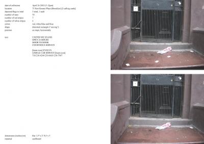 Michalis Pichler, stars &amp; stripes / new york garbage flag profile 2 (Frankfurt: Revolver, Contemporary Art Publishing, 2005).