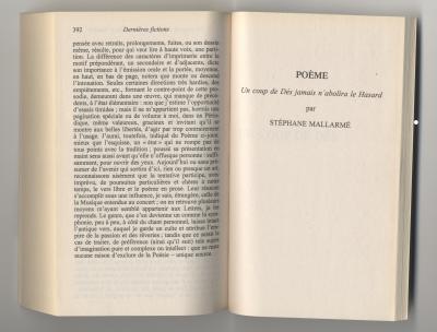 Mallarmé Stéphane, Poésies (Paris: Le Livre de Poche, 1998).