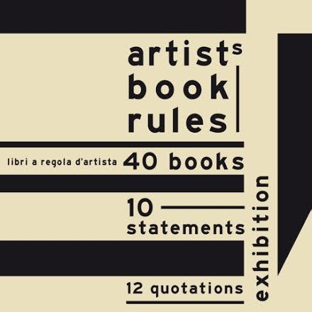 Artist’s book rules libri a regola d’artista