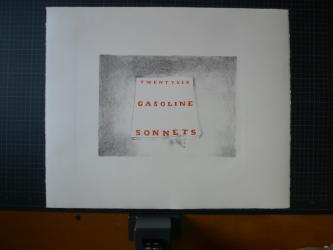 TWENTYSIX GASOLINE SONNETS, Michalis Pichler, ed. 30, 2011