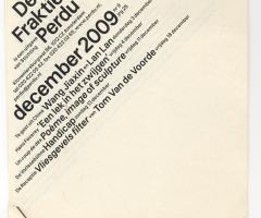 , De Fraktie "Un coup de dés. Poéme, image of sculpture” (Amsterdam: Stichting Perdu, 2009).