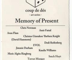Pichler Michalis, Memory of the Present (Berlin: coup de dés art series, 2012).