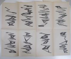 Fraenkel Ernest, LES DESSINS TRANS-CONSCIENTS DE STÉPHANE MALLARMÉ. À propos de la typographie de UN COUP DE DÉS. (Paris: Librairie Nizet, 1960).