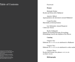 Michalis Pichler (ed.), Coup de Dés (COLLECTION) (New York: The Center for Book Arts, Leipzig: Spector Books, 2024).