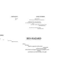 Edwards Chris, Fluke (A Mistranslation of Stéphane Mallarmé’s ‘Un Coup de Dés Jamais N’abolira le Hasard’) (Thirroul: Monogene, 2006).