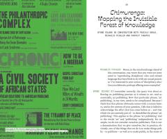 , Reading Ecologies: Transforming Publishing in Afrika (Berlin: MISS READ, Paris: Afrikadaa, Yaoundé: Mosaïques, ).